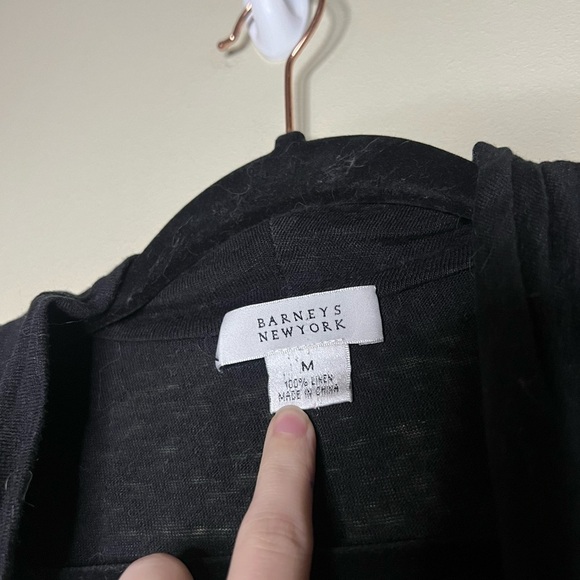 Vintage Barney’s New York 100% Linen cowl neck blouse - Picture 7 of 10